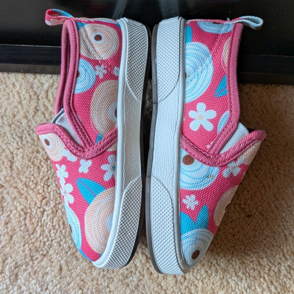 🌸 NWOB Kinderspel Confetti Flower Slip-On Sneakers - Picture 4 of 6